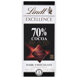 Lindt Excellence Intense Dark 70% Cocoa Bar - 3.5 OZ 12 Pack