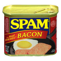 Spam Lunch Meat Bacon - 12 OZ 12 Pack