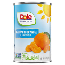 Dole Mandarin Orange Segments - 15 OZ 12 Pack
