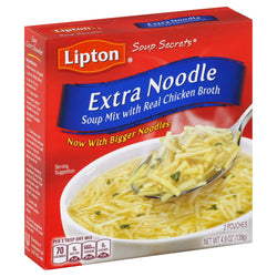 Lipton Soup Secrets Mix Extra Noodle - 4.9 OZ 12 Pack