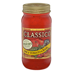 Classico Sauce Pasta Spicy Tomato & Basil - 24 OZ 12 Pack