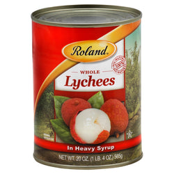 Roland Whole Lychees In Heavy Syrup - 19.9 OZ 24 Pack