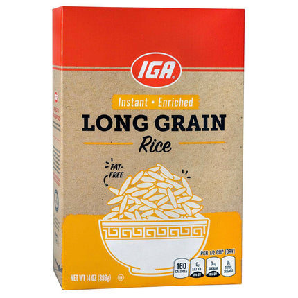 IGA Rice Instant White - 14 OZ 12 Pack