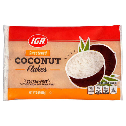 IGA Coconut Flaked - 14 OZ 12 Pack
