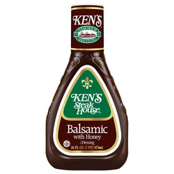 Ken's Steak House Balsamic Vinaigrette Honey Dressing - 16 FZ 6 Pack