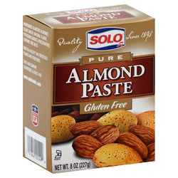 Solo Gluten Free Almond Paste - 8 OZ 12 Pack