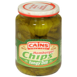 Cains Pickles Hamburger Dill Slices - 16 FZ 12 Pack