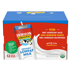Horizon Organic Lowfat Milk - 8 FZ 12 Pack
