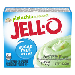 Jell-O Mix Pudding Instant Sugar Free Pistachio - 1 OZ 24 Pack