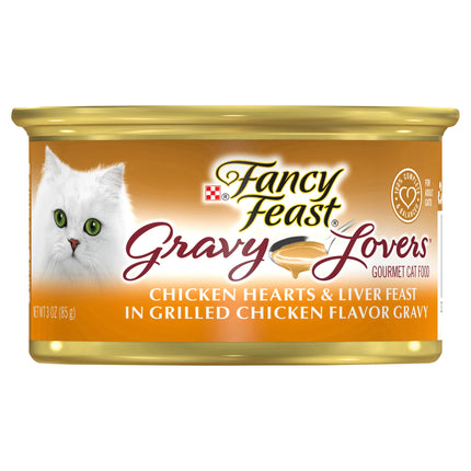 Fancy Feast Gravy Lovers Chicken Hearts & Liver Feast - 3 OZ 24 Pack
