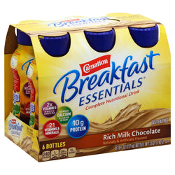 Nestle Carnation Breakfast Essentials Rich Milk Chocolate - 48 FZ 4 Pack