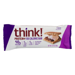 Thinkthin S'Mores Protein & Fiber Bar - 1.41 OZ 10 Pack