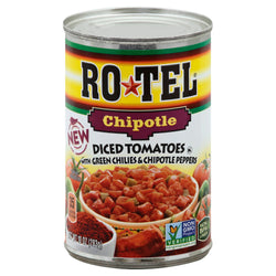 Ro Tel Chipotle Diced Tomatoes With Green Chilies & Chipotle Peppers - 10 OZ 12 Pack
