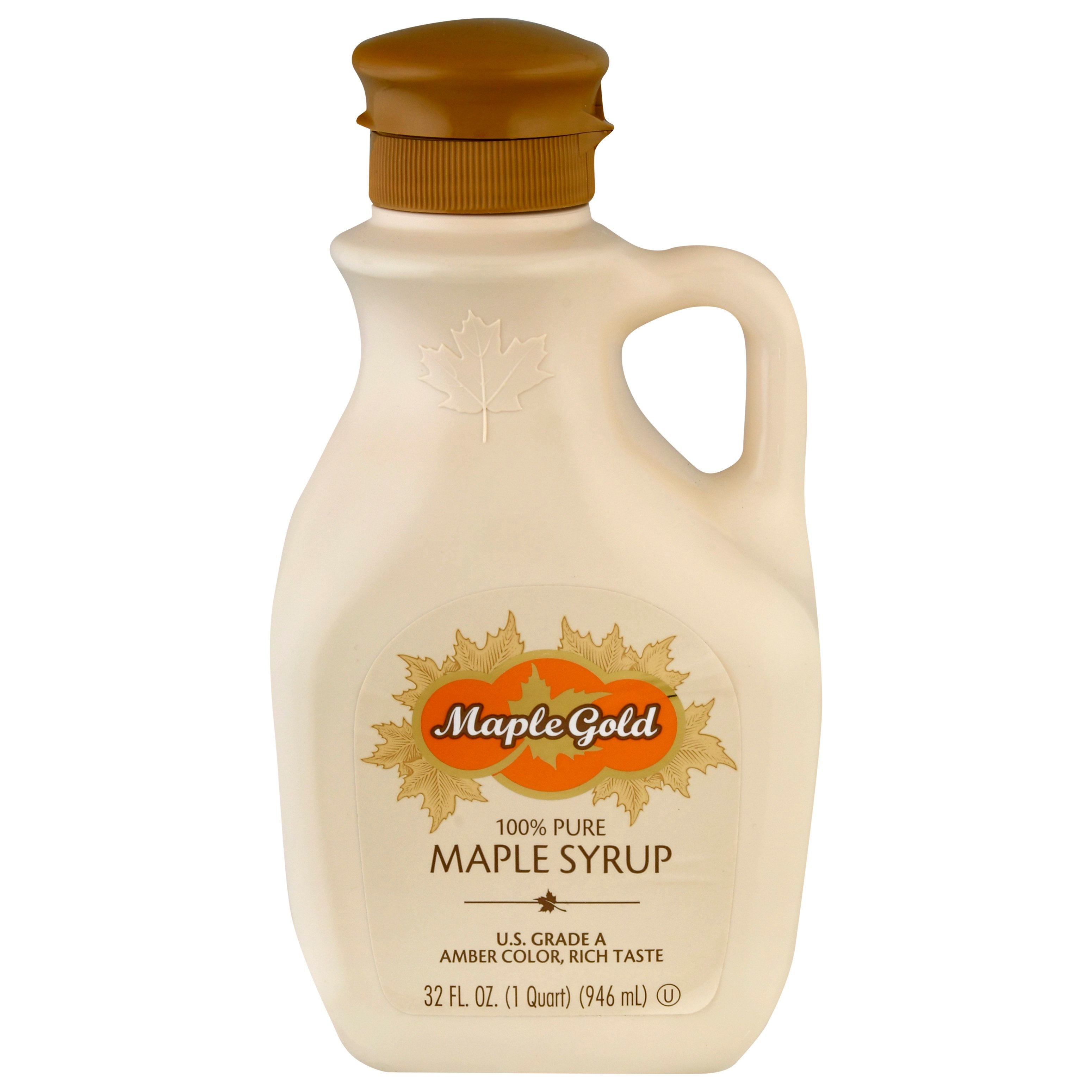 Maple Gold 100% Pure Maple Syrup - 32 FZ 6 Pack – StockUpExpress