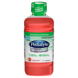Pedialyte Electrolyte Solution Advanced Care Cherry - 33.8 FZ 8 Pack
