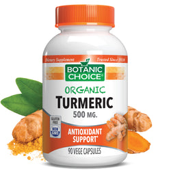Botanic Choice ORGANIC TURMERIC 500 mg - 90 CT 12 Pack