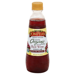Pompeian Organic Red Wine Vinegar - 16 FZ 6 Pack
