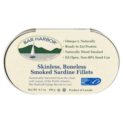 Bar Harbor Skinless Boneless Smoked Sardines - 6.7 OZ 12 Pack