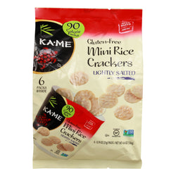 Ka-Me Gluten Free Lightly Salted Mini Rice Crackers - 4.4 OZ 6 Pack