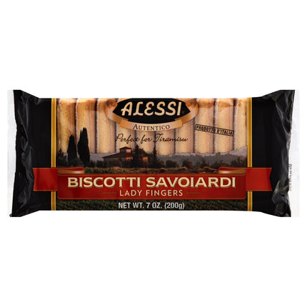 Alessi Biscotti Savoiardi Lady Finger Cookies - 7 OZ 12 Pack