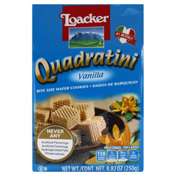 Loacker Quadratini Vanilla Wafer Cookies - 8.82 OZ 6 Pack