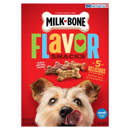 Milk-Bone Dog Biscuits Flavor Snacks - 24 OZ 12 Pack