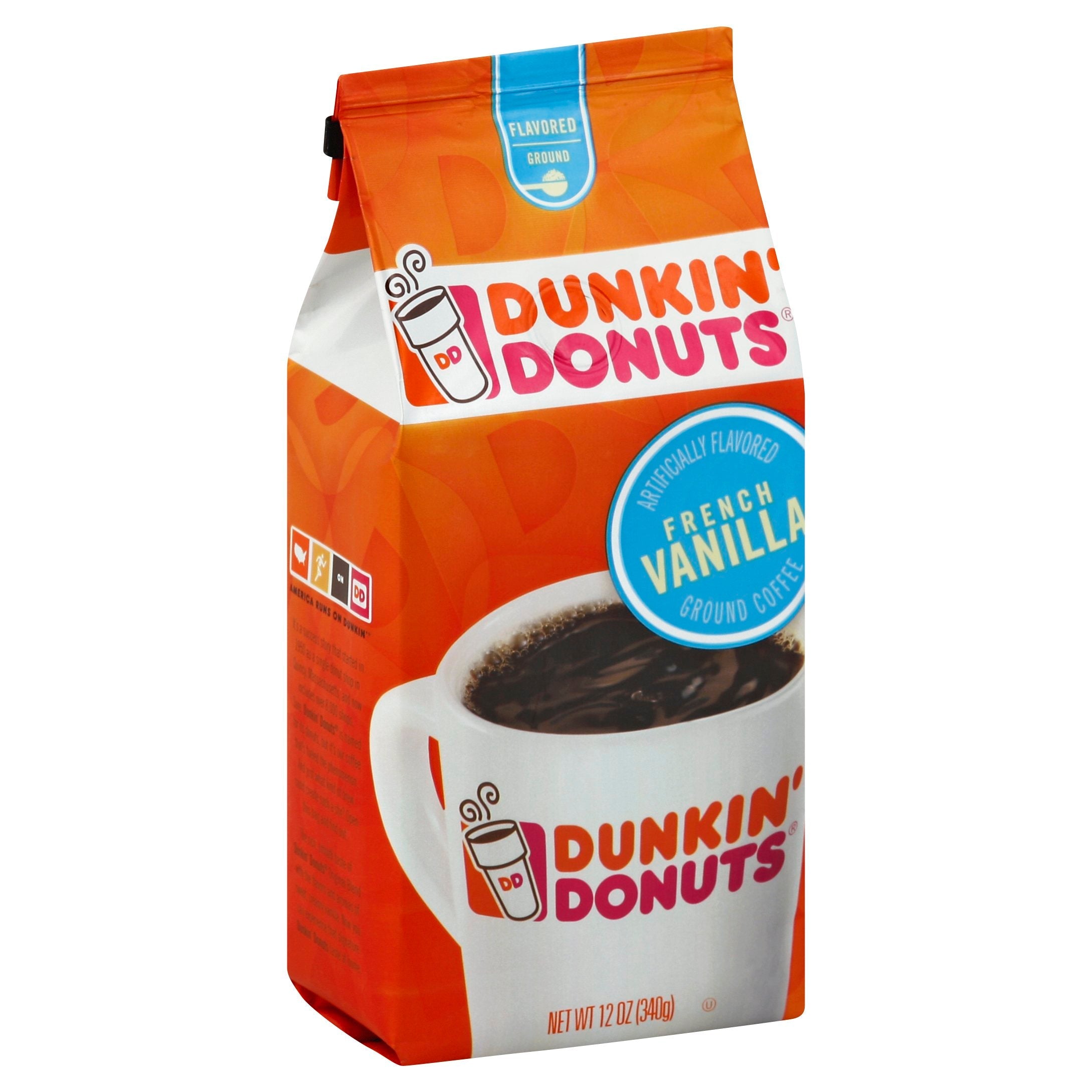 Dunkin' Coffee Ground French Vanilla 12 OZ Pack – StockUpExpress