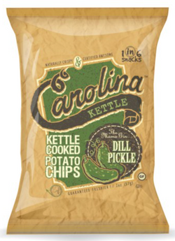1in6 Snacks Kettle Cooked Potato Chips, Dill Pickle - 5 OZ 14 Pack