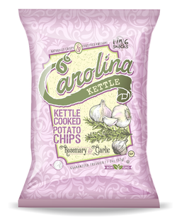 1in6 Snacks Kettle Cooked Potato Chips, Rosemary and Garlic - 5 OZ 14 Pack
