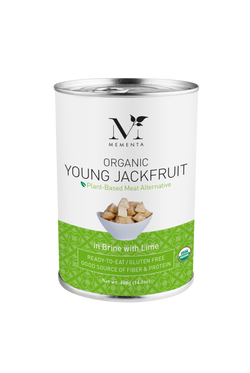 Mementa Organic Jackfruit in Brine with Lime - 14.1 OZ 6 Pack
