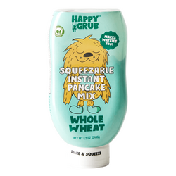 Happy Grub Squeezable Instant Pancake Mix, Whole Wheat - 8.5 OZ 8 Pack