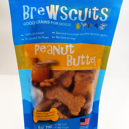Brewscuits Peanut Butter Half Pint - 4 OZ 12 Pack