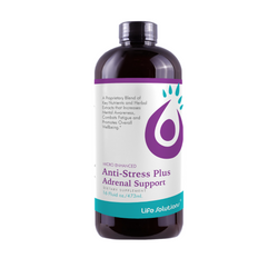 Life Solutions Liquid Anti Stress Plus Adrenal Support - 16 FL OZ 12 Pack