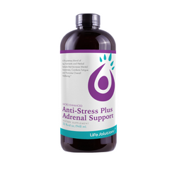 Life Solutions Liquid Anit-Stress Plus Adrenal Support - 32 FL OZ 6 Pack