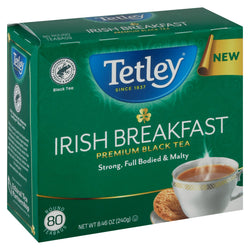Tetley Irish Breakfast Black Tea Bags - 80 CT 6 Pack