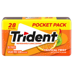 Trident Tropical Twist Gums - 28 CT 6 Pack