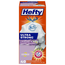 Hefty Lavender & Sweet Vanilla Tall Kitchen Bags - 40 CT 6 Pack