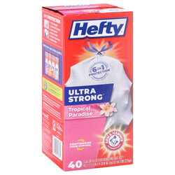 Hefty Tropical Paradise Tall Kitchen Bags - 40 CT 6 Pack