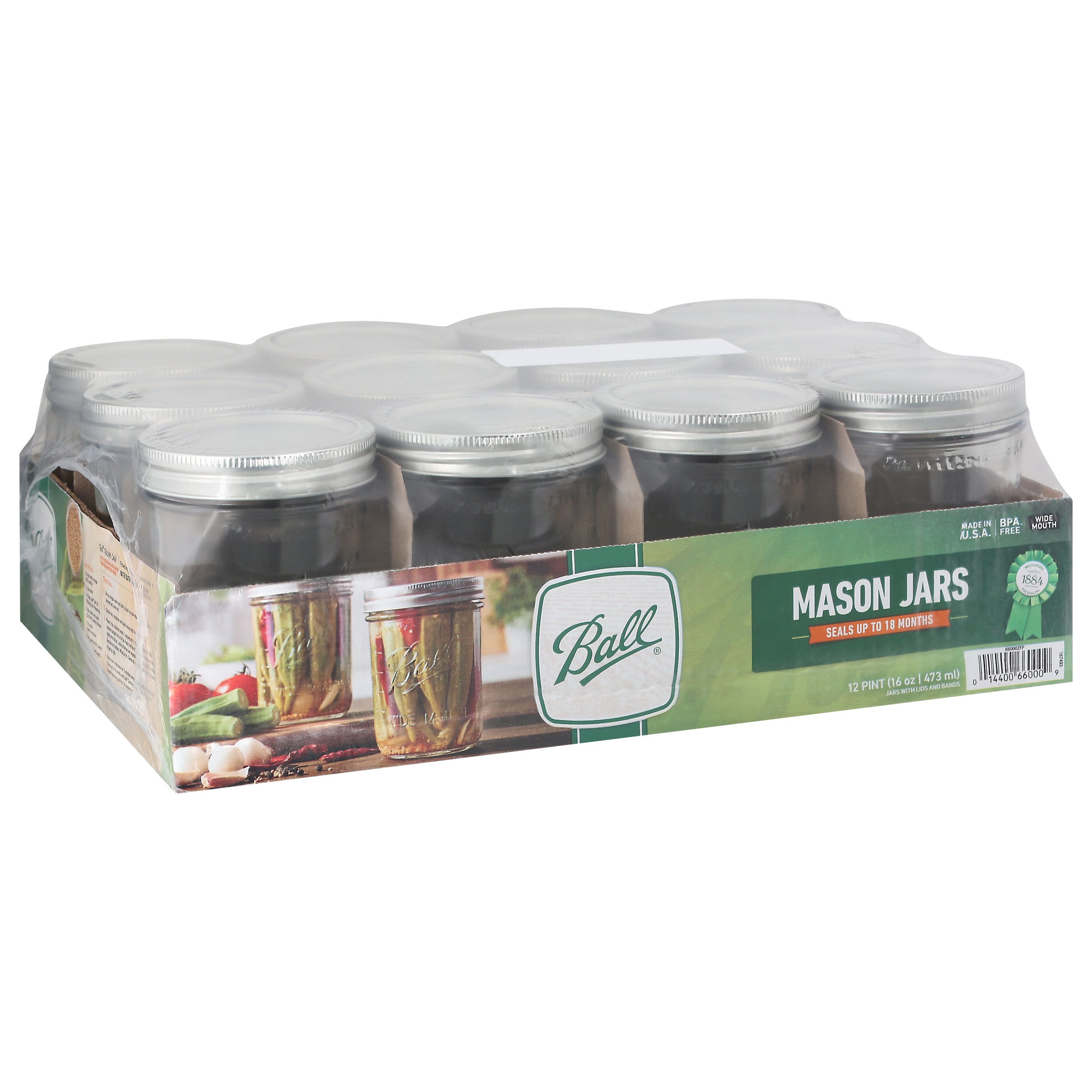 Mason Canning Jar Bulk , 12 oz