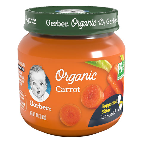Gerber Carrot Baby Food - 4 OZ 10 Pack