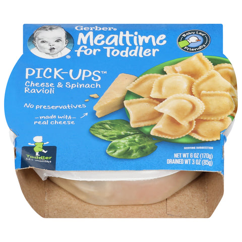 Gerber Cheese And Spinach Ravioli - 6 OZ 8 Pack