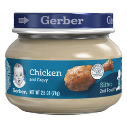 Gerber Chicken & Chicken Gravy Baby Food - 2.5 OZ 10 Pack