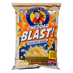Pirate's Booty Cheddar Blast Rice And Corn Puffs - 4 OZ 12 Pack