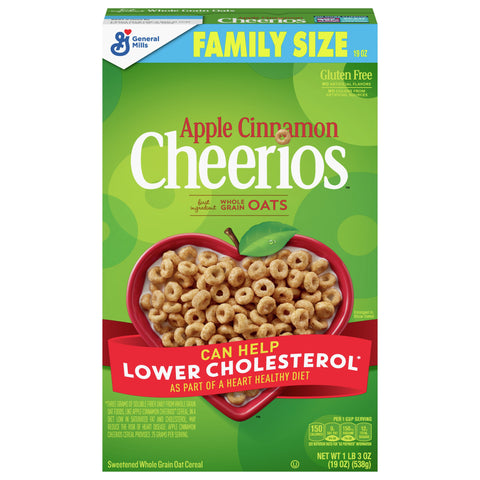 General Mills Apple Cinnamon Cereal - 19 OZ 7 Pack
