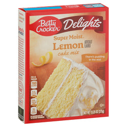 Betty Crocker Mix Cake Super Moist Lemon - 13.25 OZ 12 Pack