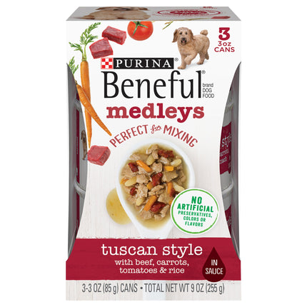 Beneful Dry Tuscan Style Medley Dog Food - 9 OZ 8 Pack