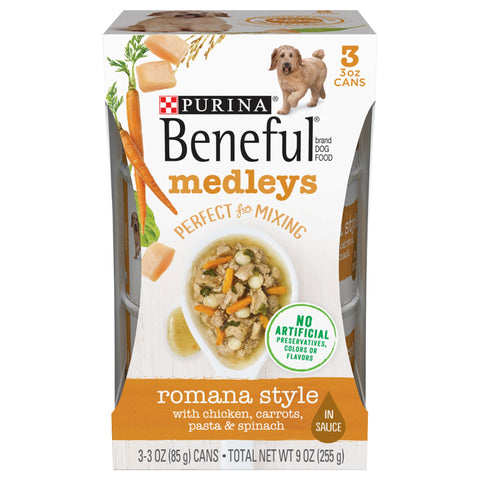 Beneful Dry Romana Style Medley Dog Food - 9 OZ 8 Pack