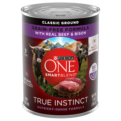 Purina Classic Ground With Beef & Bison Dog Food - 13 OZ 12 Pack