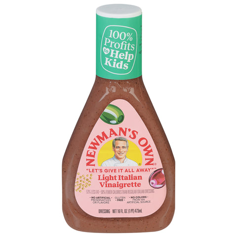 Newman's Own Light Italian Vinaigrette Dressing 16 fl oz - 6 Pack
