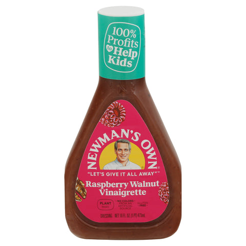 Newman's Own Dressing Raspberry Walnut Dressing - 16 FZ 6 Pack